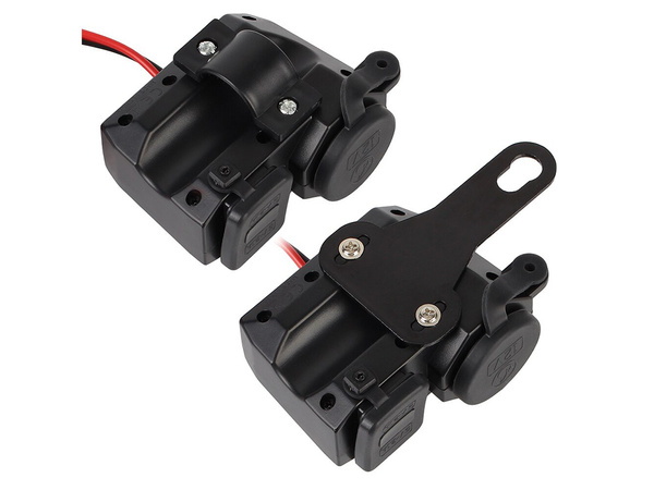 Zigarettenanzünder steckdose motorrad voltmeter 2x usb