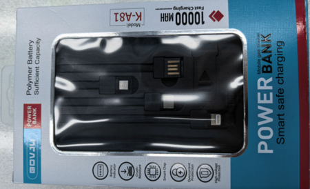 BATERÍA EXTERNA K-A81 NEGRA (100)