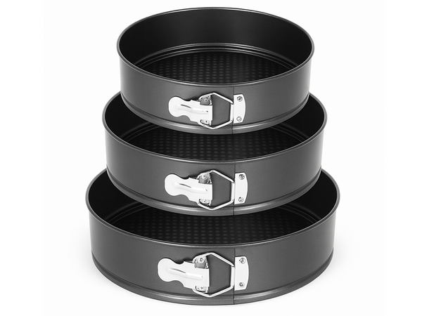 Moule à gâteau plaque de cuisson pour gâteaux et gâteaux forme 24 26 28 3 pièces rond