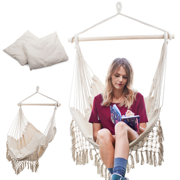 Brazilian hamac scaun agățat leagăn hamac fotoliu perne boho