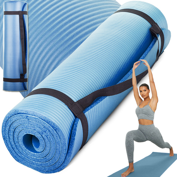 Joga pilates fitness exercise mat anti-slip thick areobic 180x60