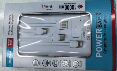 POWER BANK K-A81 FEHÉR (100)