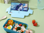 Lunchbox frühstücksbox frühstücksbehälter für die schule trennwände besteck