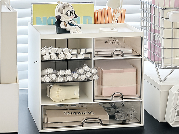 Organizator de cabinet organizator de birou rafturi pentru cosmetice articole mici sertare