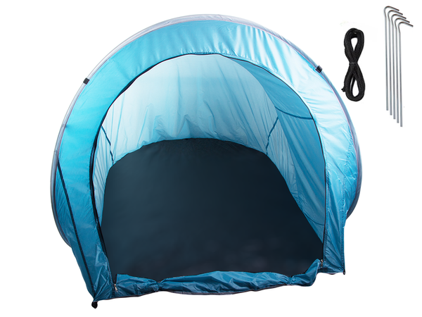 Strandzelt gross abschliessbar pop-up selbstfaltend mit uv-abdeckung
