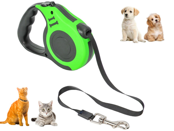 Automatický lanyard pro psy blokovací silná lehká cívka 5m 15kg