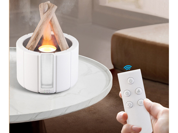 Vlažilnik zraka usb difuzor vodil rgb kamin aroma megla ogenj