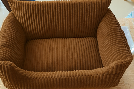 PET BED CORDUROY BROWN S (10)
