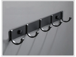 Wall clothes rack for hallway bathroom 5 hooks