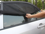 Rear window mosquito net for car black 2pcs