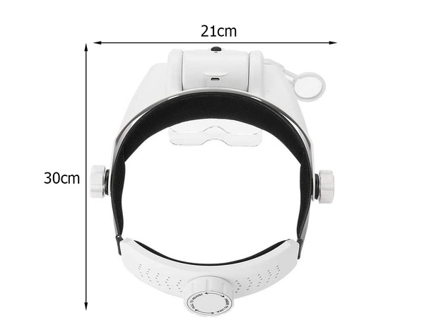 Through headlight eyeglasses 3 led lenses 13x