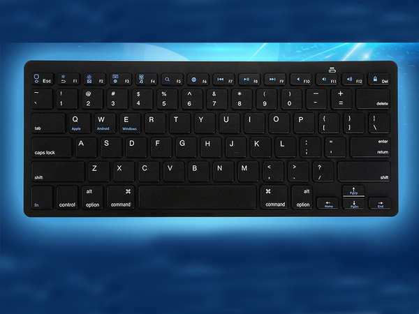 Wireless bluetooth keyboard for pc ipad mac small slim low-profile