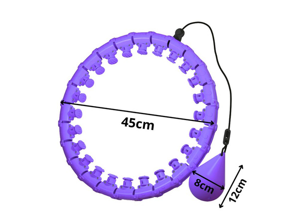 Hula hoop cu greutate pentru exerciții de slăbire hula hoop reglabil pentru masaj