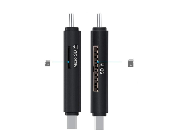 Bralnik kartic sd microsd tf usb usb-c micro usb 3w1