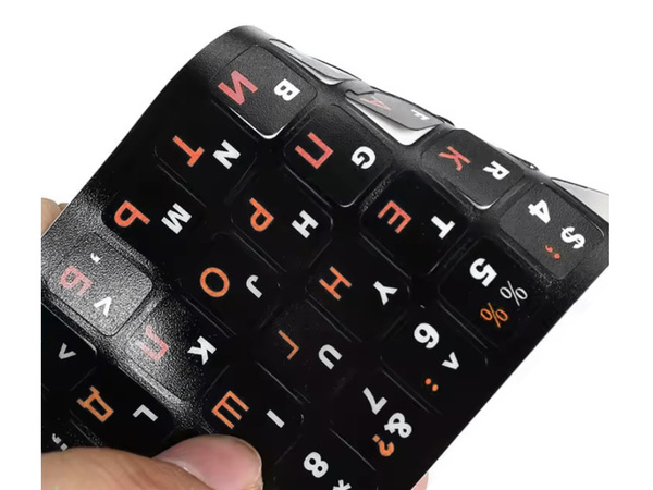 Pc qwerty laptop billentyűzet matricák 11x13mm