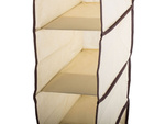 Organizator za garderobo viseča polica s 5 policami 70 cm
