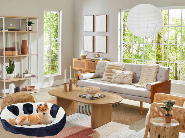 Mullida cama para perro cama para gato suave cojín sofá 60cm