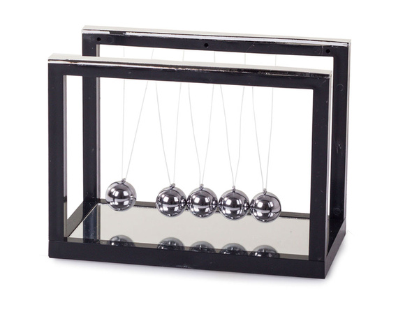 Pendule boules newton bureau grand miroir