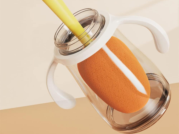 Bürste schwamm zum waschen von flaschen gläsern gläsern lange waschmaschine mit schwamm