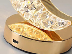 Asztali lámpa hold kristály led rgb usb