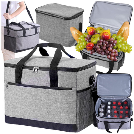 Torba termiczna lunch box jedzenie piknikowa na plażę na picie lodówka 16l