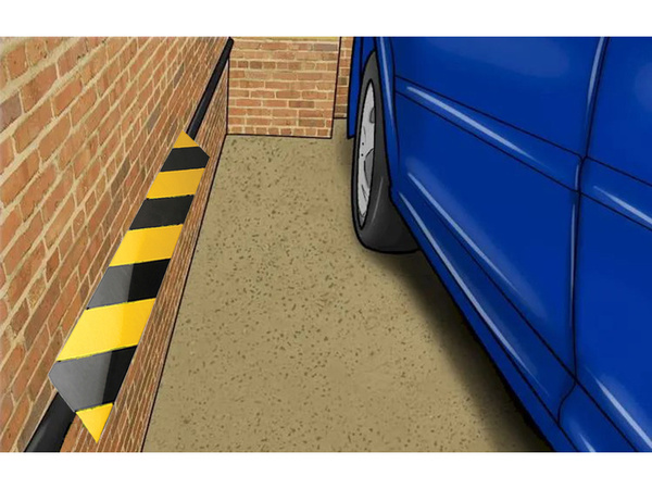 Garage wall bumper car door protector