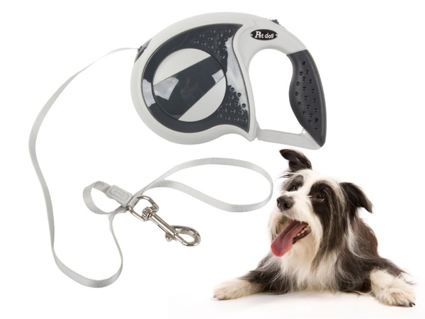Automatic leash 5m strong for dog up to 20kg with lock strong long