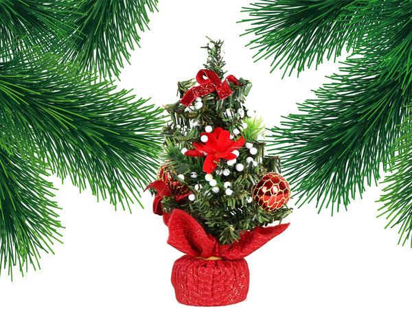 Árbol de navidad decoración artificial decoración de escritorio decoración de mesa de navidad