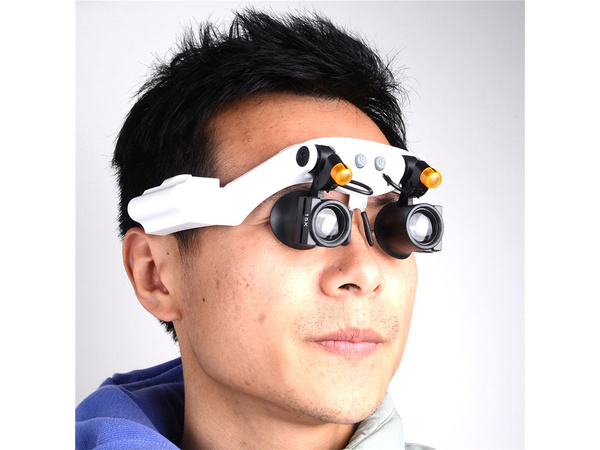 Loupe d'horlogerie réparation 25x 20x led