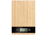 Balanza electrónica de cocina lcd de bambú hasta 5 kg