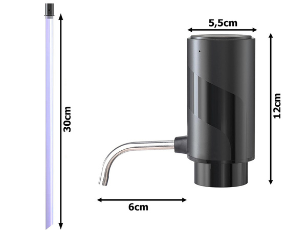 Dozownik elektryczny do wina alkoholu whiskey wódki led lejek pompka płyn