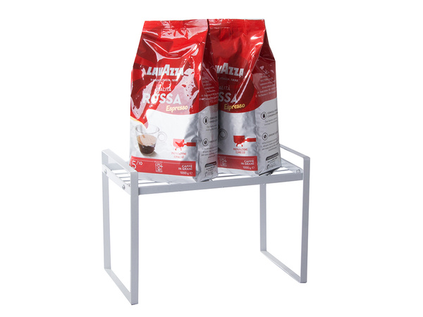 Półka metalowa jednopoziomowa na blat kuchni organizer kuchenny stojak loft