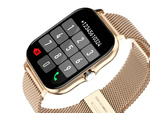 Chytré hodinky dámské hodinky pánské hodinky s gumovým řemínkem sportovní bluetooth hovory