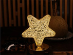 Mesa estrella luz de noche cristal led rgb usb