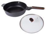 Garnek rondel głęboki z pokrywką indukcja gaz powłoka non stick 4l