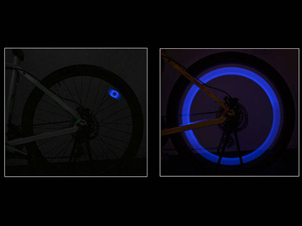 Cache-rayon lumineux roue led vélo moto