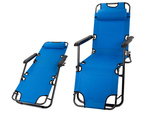 Folding beach chair zero gravity 2in1 touristic chair