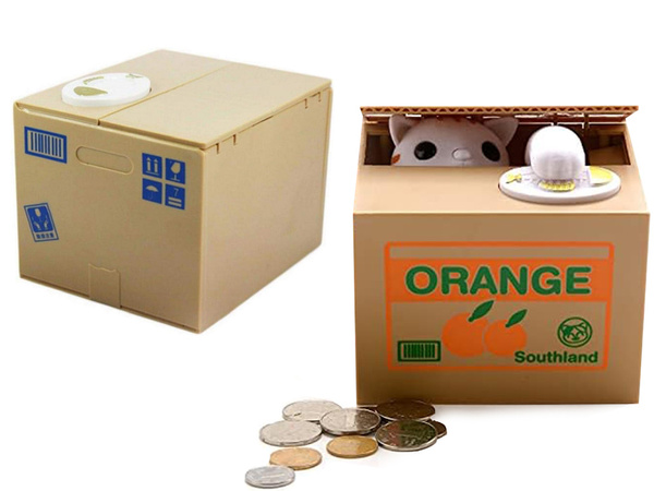 Moneybox kaķēns kaķēns interaktīvais automāts meows