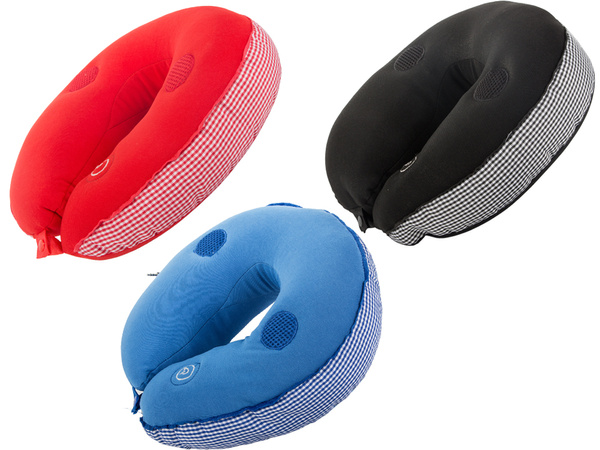 Poduszka podróżna rogal na szyję masażer miękka