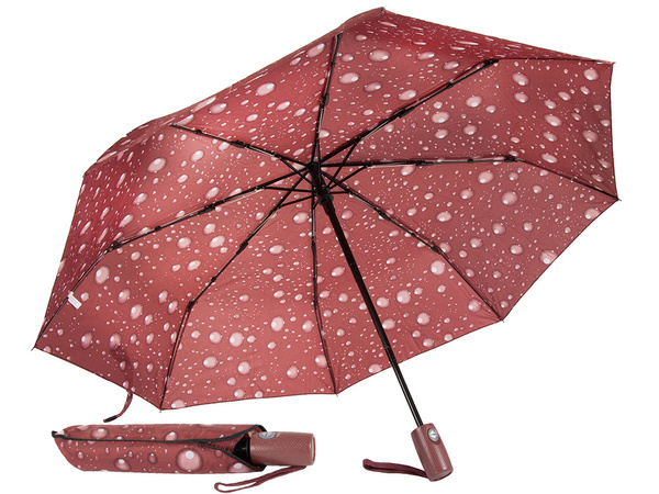 Regenschirm klappschirm automatik damenfaser