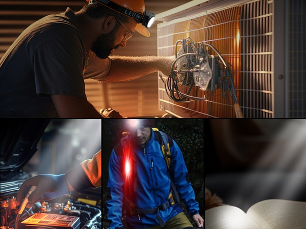 Cob headlamp rechargeable headlamp usb-c 4 modes