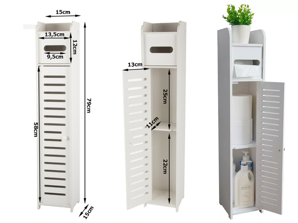 Dulap de baie organizator de hârtie raft