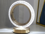 Veilleuse de table anneau cristal led rgb