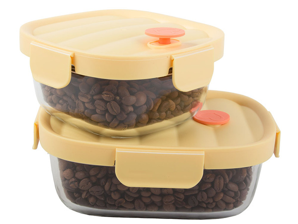 2x récipients en verre pour aliments avec couvercle thermo-résistants sac thermique