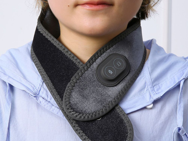 Masážní přístroj na úlevu od bolesti krku zahřívací masážní čelenka usb lehká