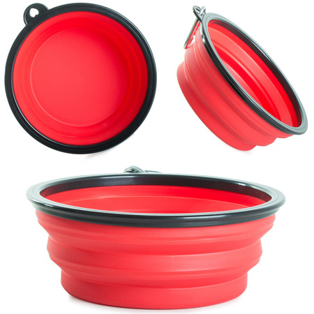 Silicone folding bowl for dogs traveling 800ml