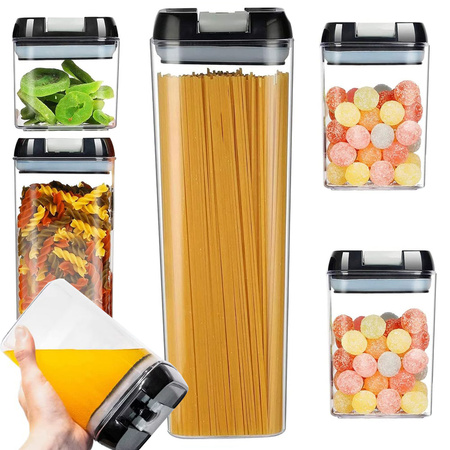 Kitchen containers for food for pasta container with seal set of 5 pieces