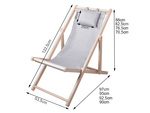 Chaise longue en bois chaise de plage chaise de jardin pliante coussin de plage