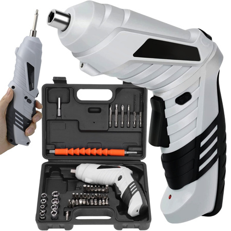 Cordless mini screwdriver set 45 pieces bits usb case