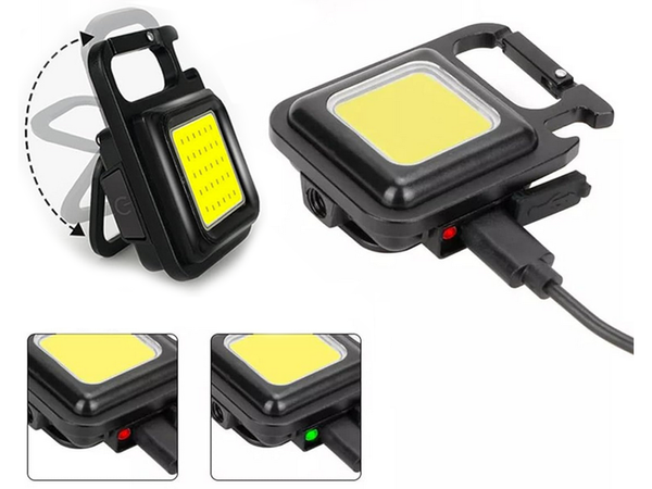Lámpara colgante led cob imán usb linterna abridor